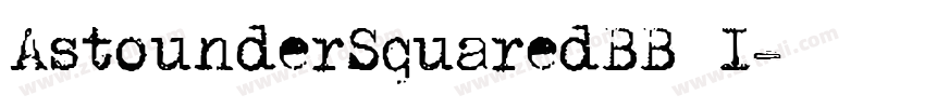 AstounderSquaredBB I字体转换